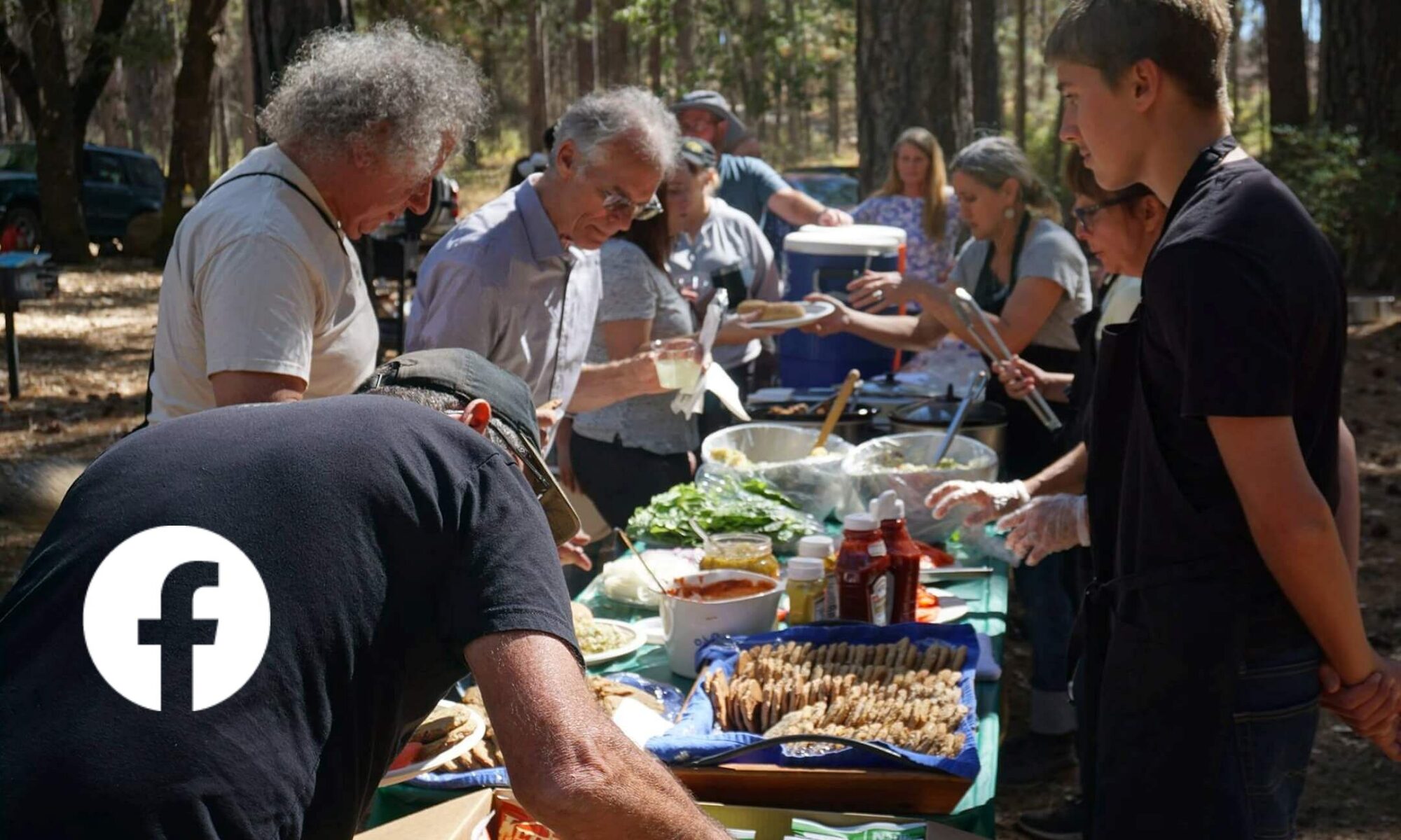 Image of FOBM gathering "feed" at Boggs Mountain Demonstration State Forest